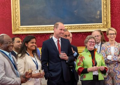 Dr Dame Sally Davies by Prince William of the United Kingdom in an AMR event at the Royal Society.