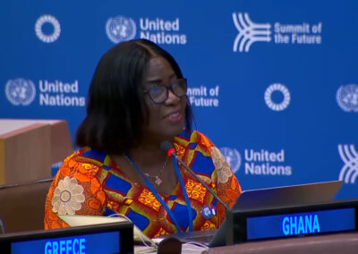 Representative of Ghana at the High Level Meeting on AMR of the UNGA 2024.