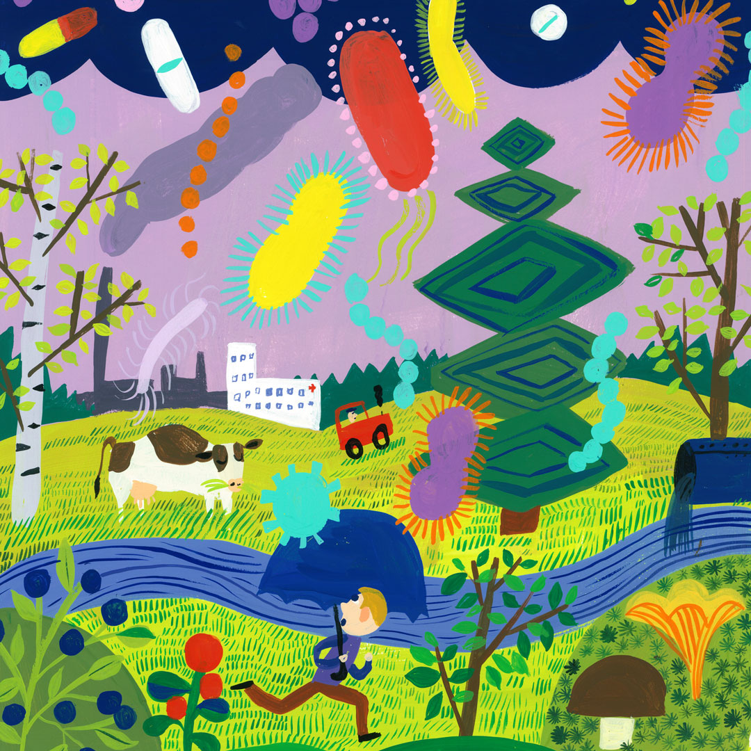 AMR is spreading in nature