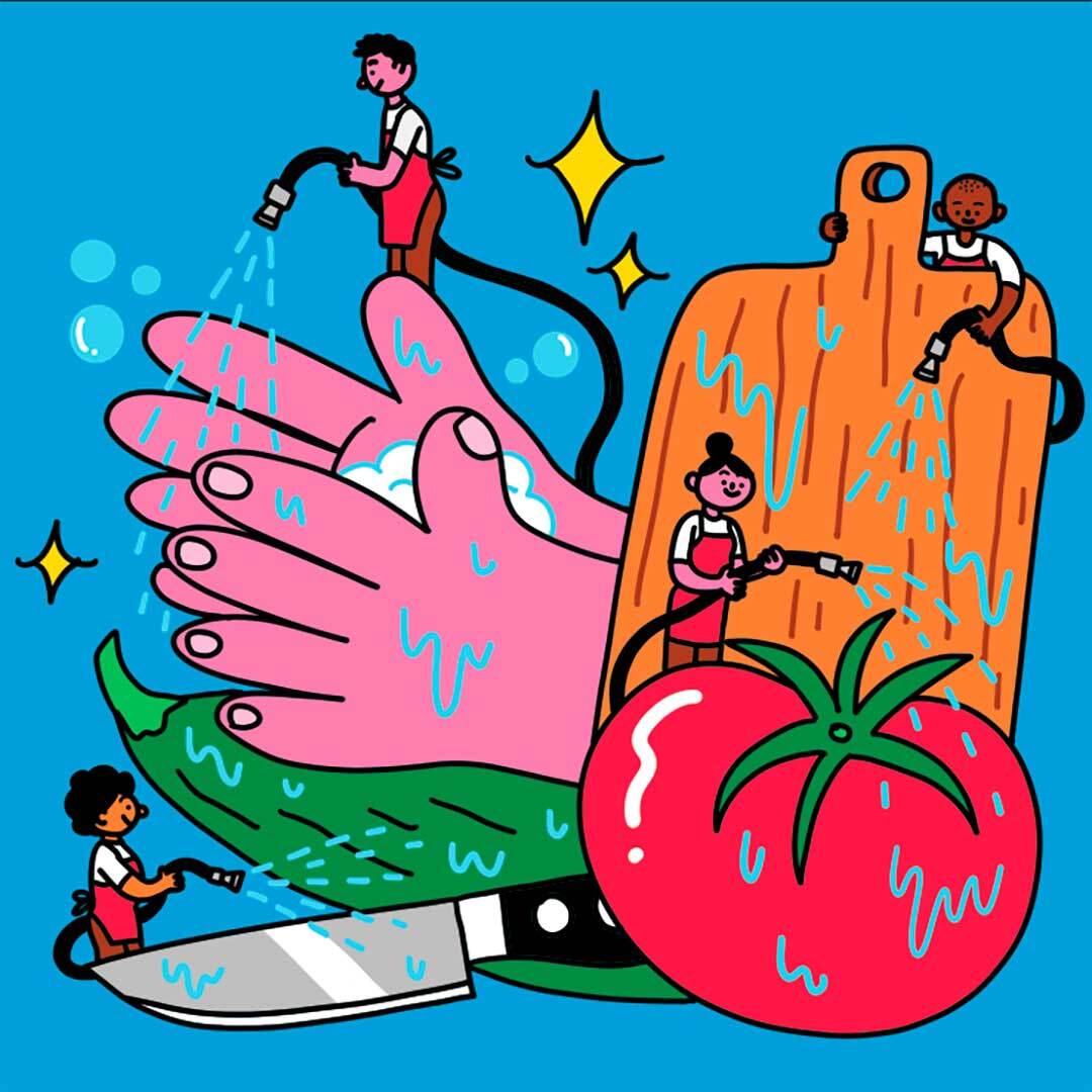 Safe food habits, fewer infections