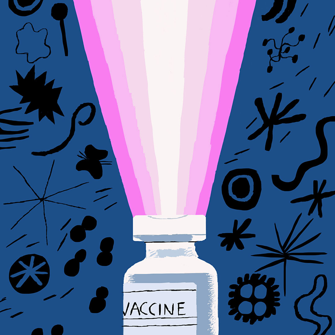 Vaccines prevent infections and reduce the spread of superbugs